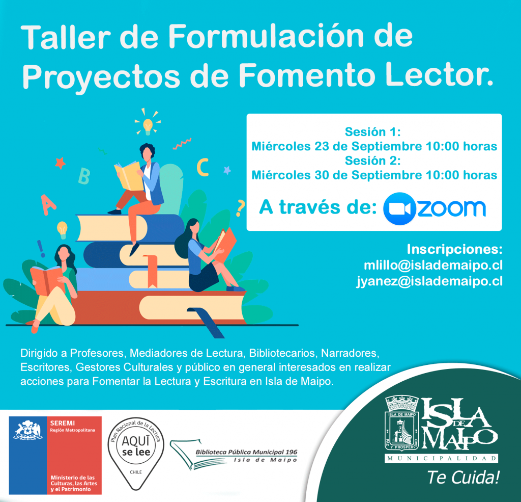 QUEDAN 2 CUPOS PARA TALLER FORMULACIÓN DE PROYECTOS FOMENTO LECTOR ...